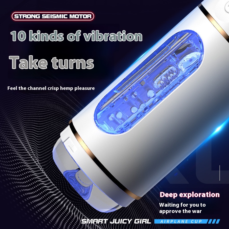 Electric self-priming machine for men, airplane cup, firming, juicing, sucking, making sounds, adult fun Detailed picture - 2