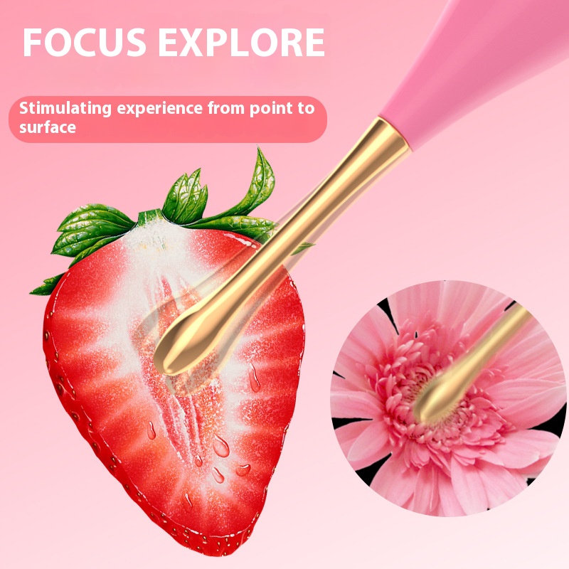 Female sex toy double-ended massage vibrator masturbator female sex toy clitoral stimulation Detailed picture - 2