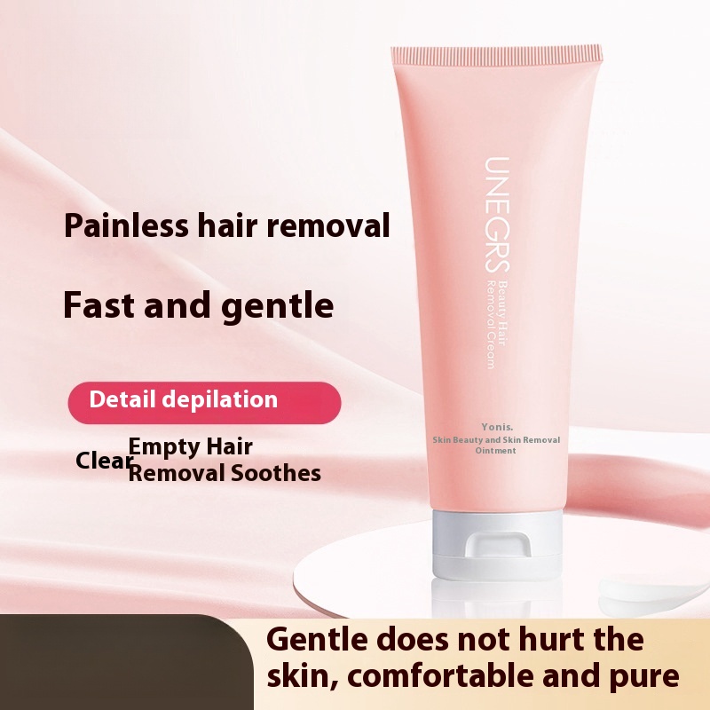 Painless full body hair removal cream made from natural ingredients. Painless hair removal all over the body. Suitable for both men and women. Detailed pictures - 1