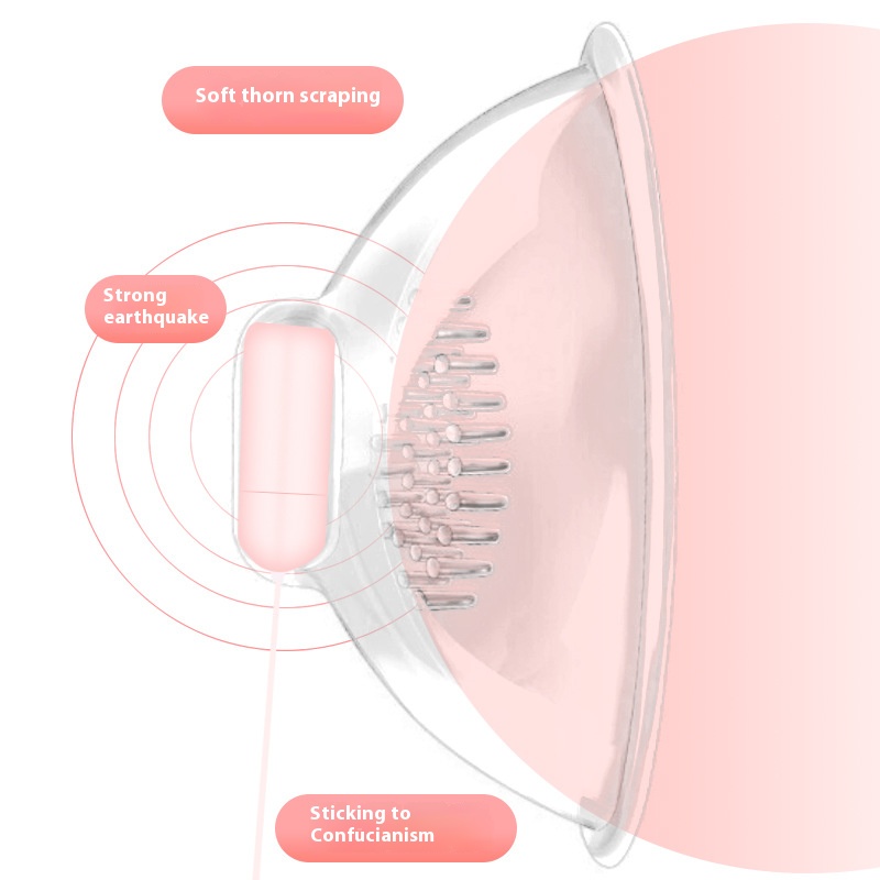 Breast vibration massager, chest electric masturbator, rotating nipple clamp, female sucking toy, sex toy Detailed picture - 4