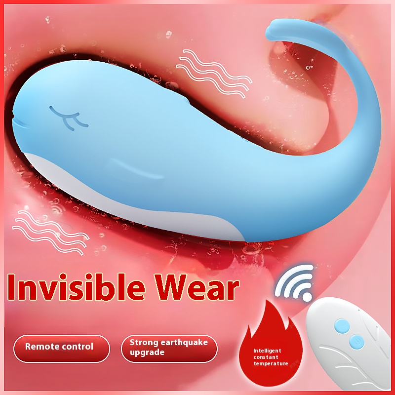 Little whale vibrating egg sex toy remote control small toy for adult women wearable vibrating sex tool Detailed picture - 3