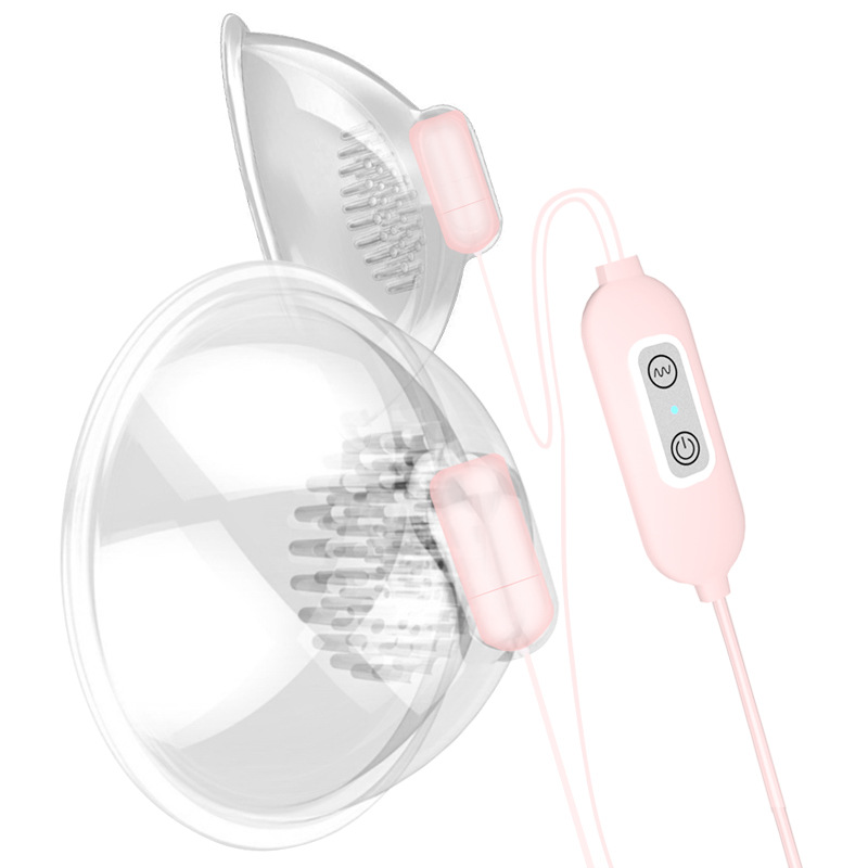 Breast vibration massager, chest electric masturbator, rotating nipple clamp, female sucking toy, sex toy Detailed picture - 5