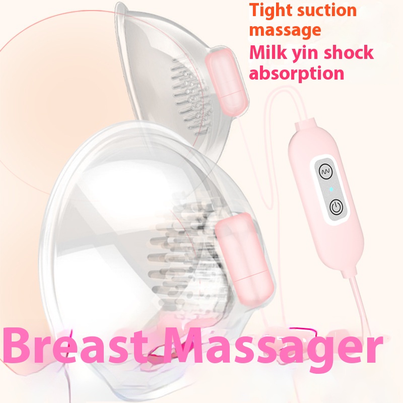 Breast vibration massager, chest electric masturbator, rotating nipple clamp, female sucking toy, sex toy Detailed picture - 2
